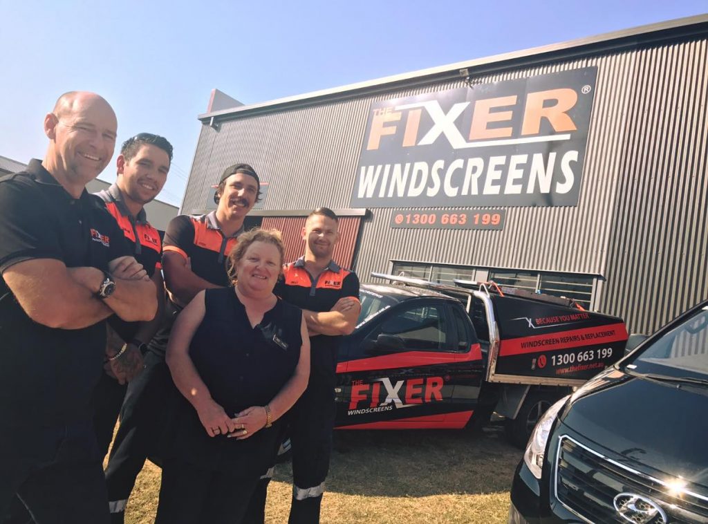 the fixer windscreens Ipswich team